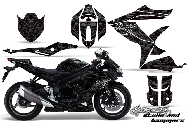 Suzuki GSXR 600/750 Sport Bike Graphic Kit (04-05) AMRデカール コンプリートキットSPORTSBIKE