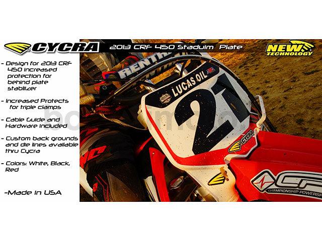 スタジアムナンバープレート CRF450R(13-16) CRF250(14-16) CYCRA(サイクラ) HONDA