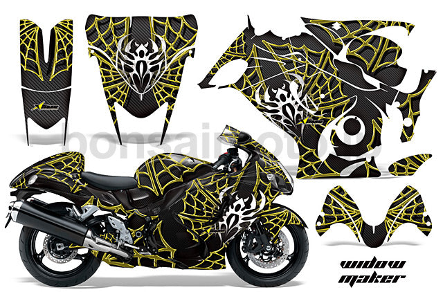Suzuki GSXR 1300 Hayabusa Sport Bike Graphic Kit (08-12) AMRデカール コンプリートキットSPORTSBIKE