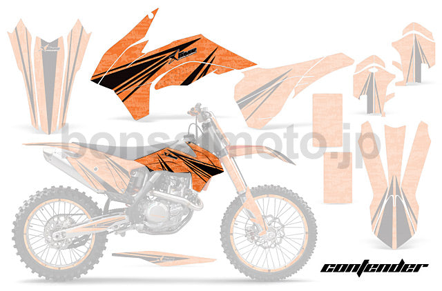 C9 EXC 125/500 (14-15) EXC 350/500 (14-15) EXC 500(16-) EXC-F 350 16 AMRデカール シュラウドキット