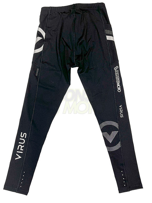 【ポケット付】BONSAIMOTO特注 コンプレッション レーサーロングパンツ VIRUS メンズ StayCool 冷速乾
