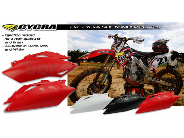 サイドナンバーパネル CRF250R(10-13)、CRF450R(09-12) CYCRA(サイクラ) HONDA
