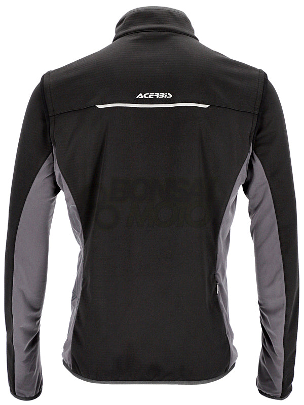 ソフトシェル ジャケット 防寒 袖脱着 ACERBIS