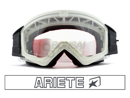マッドマックス [ユーロフィット] 眼鏡対応オフロードゴーグル White/Black ariete(アリエテ)
