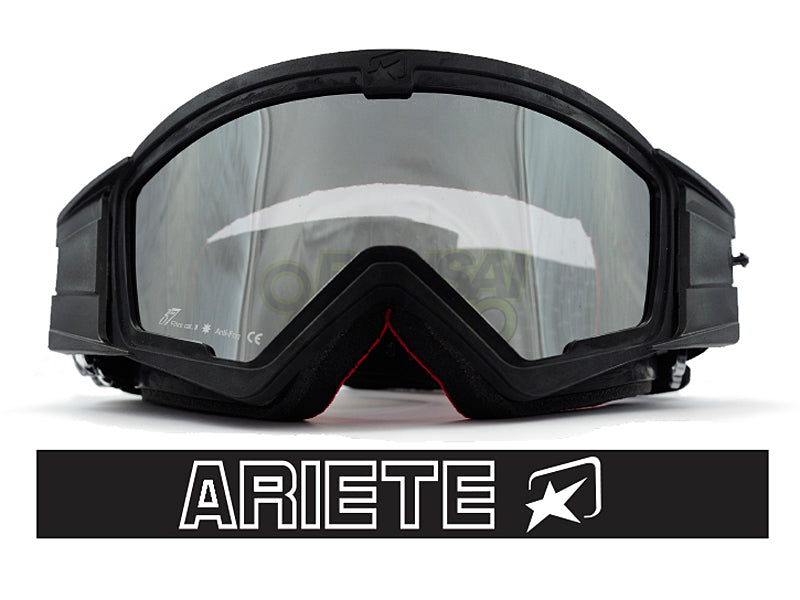 マッドマックス ミラー [ユーロフィット] 眼鏡対応オフロードゴーグル Black/White ariete(アリエテ)
