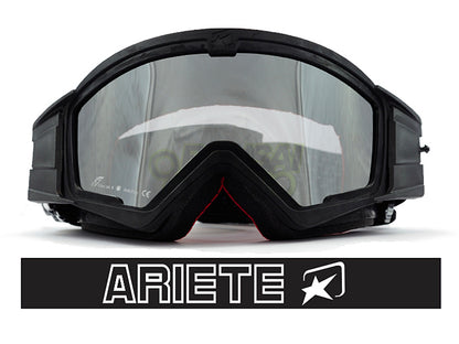 マッドマックス ミラー [ユーロフィット] 眼鏡対応オフロードゴーグル Black/White ariete(アリエテ)