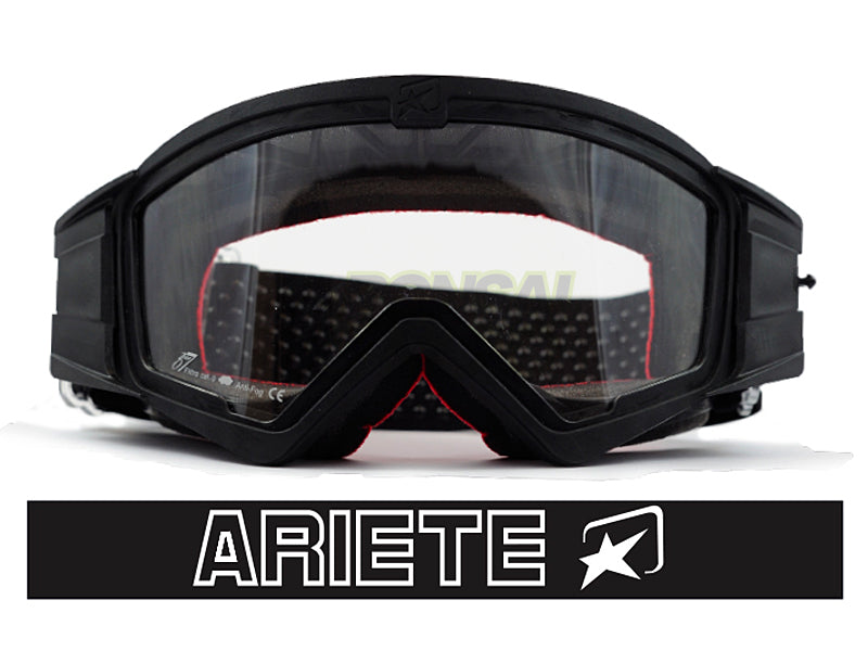 マッドマックス [ユーロフィット] 眼鏡対応オフロードゴーグル Black/White ariete(アリエテ)