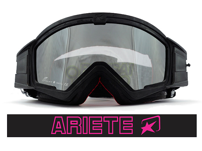 マッドマックス ミラー [ユーロフィット] 眼鏡対応オフロードゴーグル Black/Pink ariete(アリエテ)