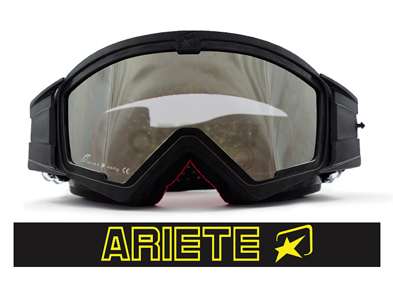 マッドマックス ミラー [ユーロフィット] 眼鏡対応オフロードゴーグル Black/Yellow ariete(アリエテ)