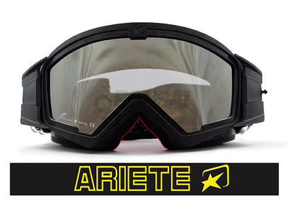 マッドマックス ミラー [ユーロフィット] 眼鏡対応オフロードゴーグル Black/Yellow ariete(アリエテ)