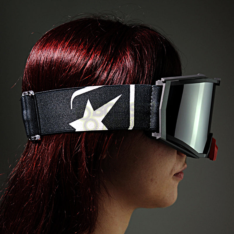 8K【ユーロフィット】トップ ゴーグル ライトスモークミラーシングルレンズ 眼鏡対応 Grey/Black グラデーション ariete(アリエテ)