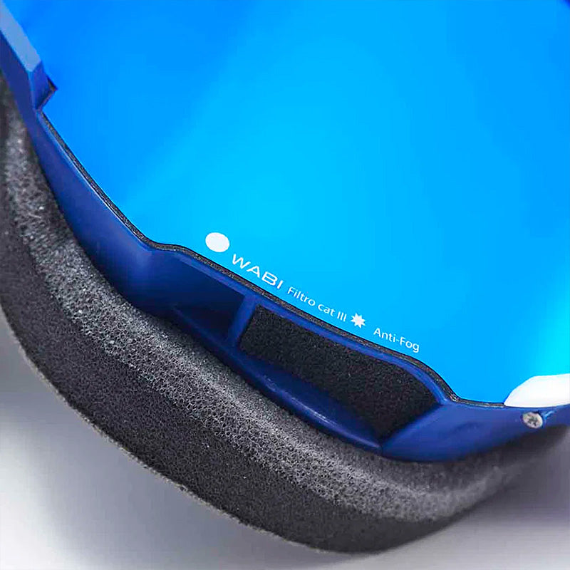 ワビ ゴーグル Blue/White/Blue マルチレイヤーブルーレンズ ariete(アリエテ)