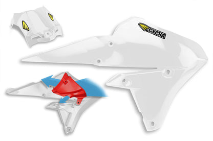 パワーフロー インテークラジエターシュラウド ＆ エアボックスカバー YZ250FX/WR250F(14-19) YZ250F(14-18) YZ450F(14-17 )YZ450FX(14-18) WR450F(14-18) CYCRA(サイクラ) YAMAHA