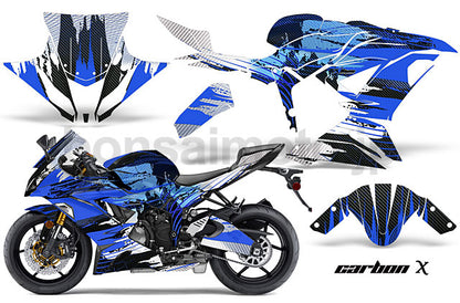 Kawasaki 636 ZX6R Sport Bike Graphic Kit (13-14)　AMRデカール コンプリートキットSPORTSBIKE