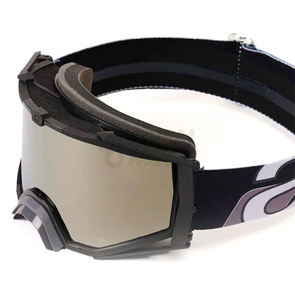 8K【ユーロフィット】トップ ゴーグル シルバークロームミラーシングルレンズ 眼鏡対応 Black/Gray ariete(アリエテ)