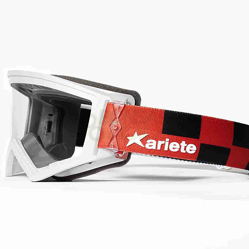 マッドマックス プラヴィーダ [ユーロフィット] 眼鏡対応オフロードゴーグル White/Red ariete(アリエテ)