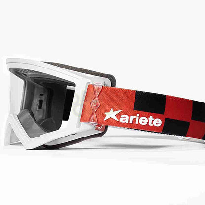 マッドマックス プラヴィーダ [ユーロフィット] 眼鏡対応オフロードゴーグル White/Red ariete(アリエテ)