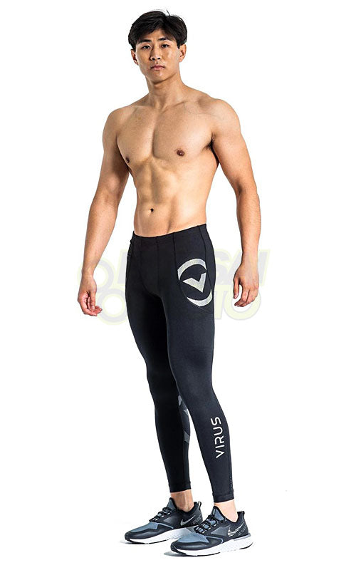 【ポケット付】BONSAIMOTO特注 コンプレッション レーサーロングパンツ VIRUS メンズ　StayCool 冷速乾