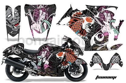 Suzuki GSXR 1300 Hayabusa Sport Bike Graphic Kit (08-12)　AMRデカール コンプリートキットSPORTSBIKE