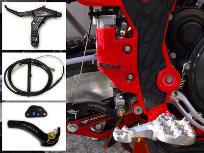 Beta RR2T/4T/X‑Trainer(10-22) NISSINマスター用 レフトハンドブレーキ OX-BRAKE(オックスブレーキ)