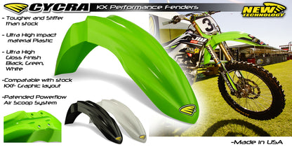 OEMフロントフェンダー KX250F (13-16)、KX450F(12-15)CYCRA(サイクラ) KAWASAKI