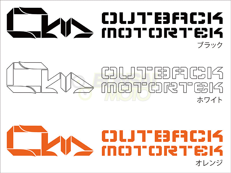 ロゴステッカー 横長(1枚) OUTBACKmotortek