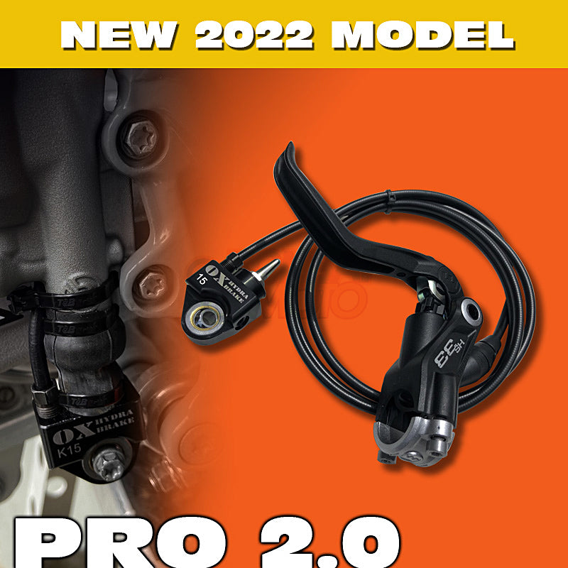 KTM 2&4ストローク 125-530 フルサイズ全モデル (04-25) Bremboリアマスター用 油圧レフトハンドブレーキ"プロ2.0" OX-BRAKE(オックスブレーキ)