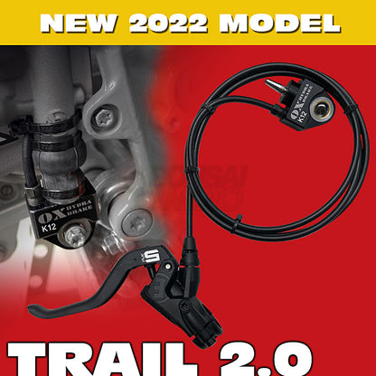 GASGAS 2&4ストローク フルサイズ全モデル (20-22) BrakTekおよびBremboリアマスター用 油圧レフトハンドブレーキ"トレイル2.0" OX-BRAKE(オックスブレーキ)