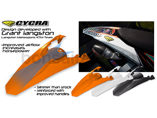 KTM　パワーフロー リプレースメント リアフェンダー SX/SXF 125-505(11-14)　CYCRA(サイクラ)