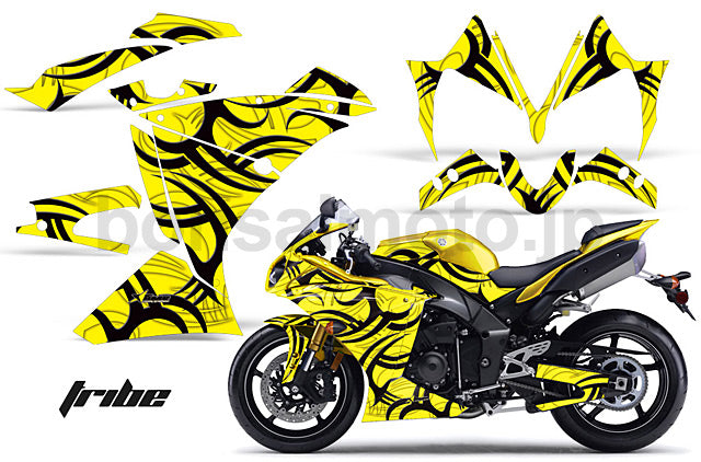 Yamaha YZF-R1 Sport Bike Graphic Kit (10-13)　AMRデカール コンプリートキットSPORTSBIKE