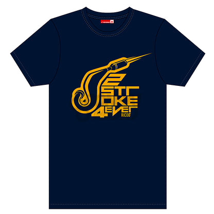 【New】”2ストロークフォーエバー” Tシャツ Navy/Yellow Ricoo(リクー)