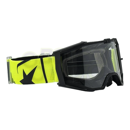 8K【ユーロフィット】ゴーグル シングルクリアレンズ 眼鏡対応 Black/Yellow/Black ariete(アリエテ)