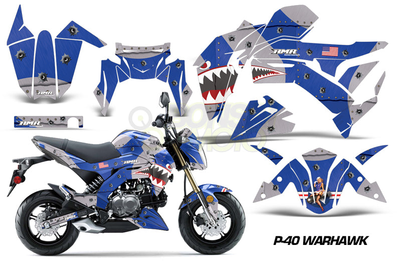 Kawasaki Z125 Sport Bike Graphic Kit (17)　AMRデカール コンプリートキット