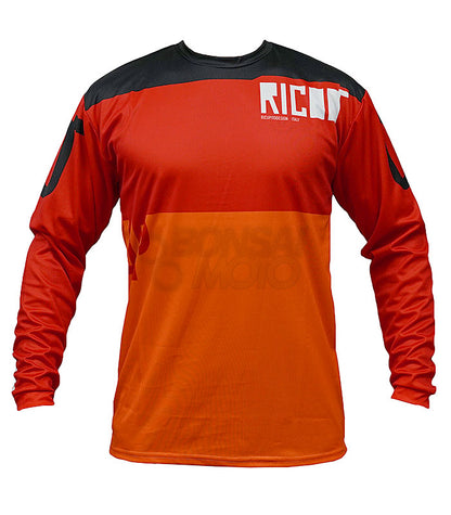 【New】”スクエア"ジャージ Red オフロードウェア Ricoo(リクー)