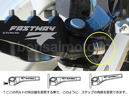 DUCATI Multistrada1000(03-06) Multistrada1100(07-08) Hypermotard1000(08-09) Hypermotard1100(08-12) EVO Air ステップ PMB(Fastway)