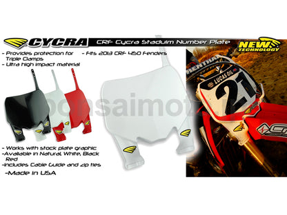 スタジアムナンバープレート CRF450R(13-16)　CRF250(14-16) CYCRA(サイクラ) HONDA